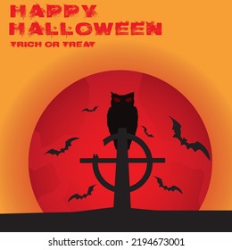 halloween background. suitable for greeting when celebrating Halloween events.	
