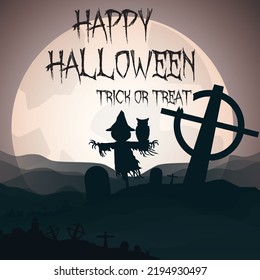 halloween background. suitable for greeting when celebrating Halloween events.	
