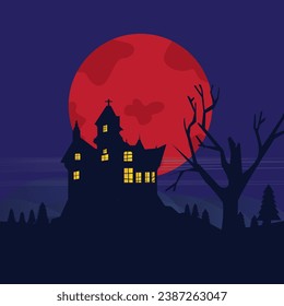 halloween background. suitable for greeting when celebrating Halloween events.