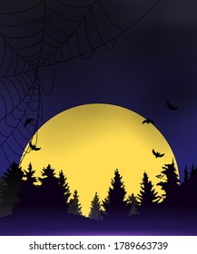 Halloween Background Template. Vector illustration EPS10