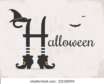 halloween background with typography 