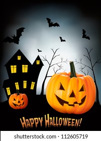 Halloween background. Vector.