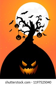Halloween background vector