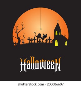 Halloween and background Vector