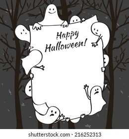 Halloween background. Vector.
