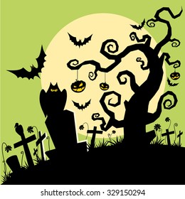 Halloween background vector