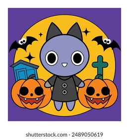 Halloween Background Vector Art Illustration