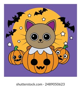 Halloween Background Vector Art Illustration