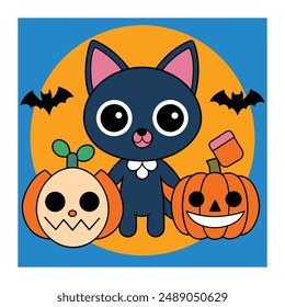 Halloween Background Vector Art Illustration