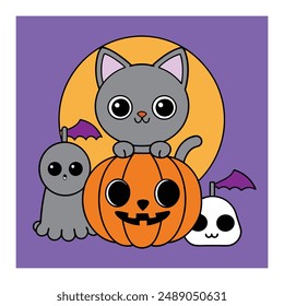 Halloween Background Vector Art Illustration