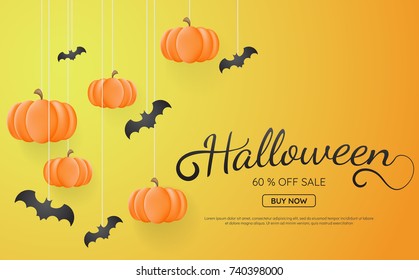 Halloween Background Vector background for banner, poster, flyer