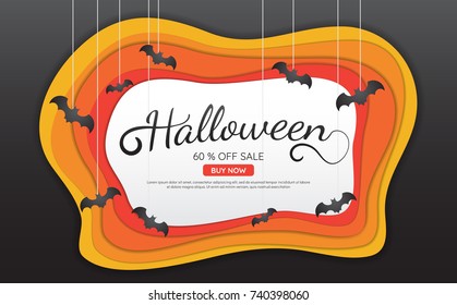 Halloween Background Vector background for banner, poster, flyer