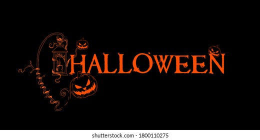 Halloween background vector for banners, posters and cards