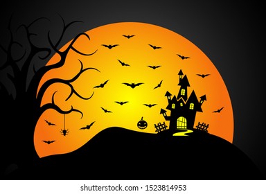 HALLOWEEN BACKGROUND VECTOR COLLECTION - LANDSCAPE