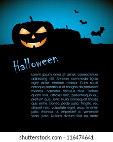 Halloween background vector design silhouette