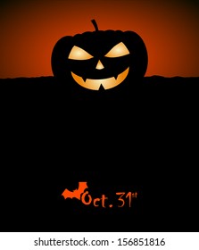 Halloween background vector design silhouette