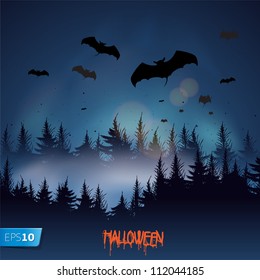 Halloween background, vector Eps 10 illustration.