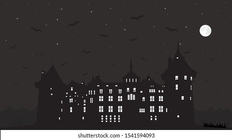 Halloween background. Vector EPS 10.