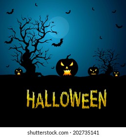 Halloween Background in VECTOR/ Eps10, Useful BG for your designs.  Premium Quality, Genuine and Satisfaction, Easy to Edit 