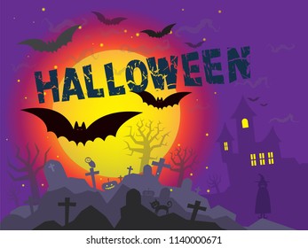 Halloween background, vector format