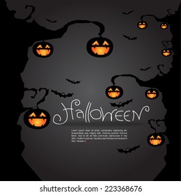 Halloween background, vector format