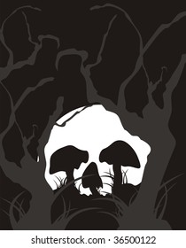 halloween background in vector format