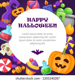 Halloween background. Vector illustration