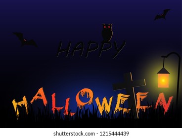 Halloween background vector illustration