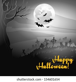 Halloween Background. Vector illustration