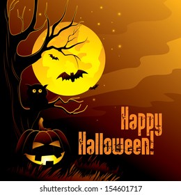 Halloween Background. Vector illustration