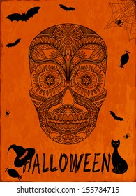 Halloween background. Vector illustration