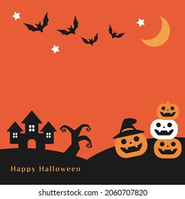 Halloween background of vector illustration