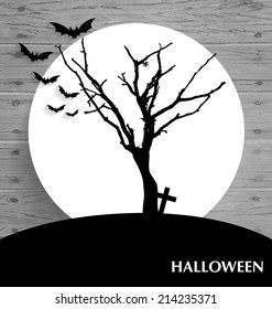 Halloween background. Vector illustration.