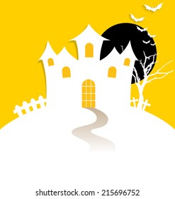 Halloween background. Vector illustration.