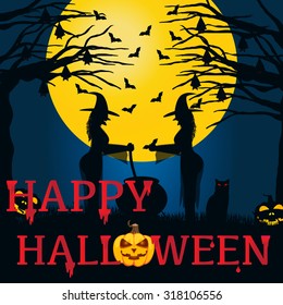 Halloween Background. Vector illustration