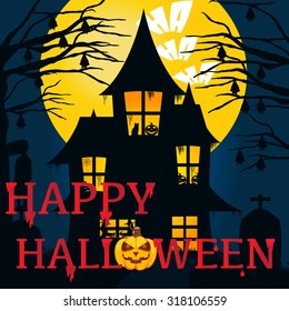 Halloween Background. Vector illustration