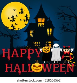 Halloween Background. Vector illustration