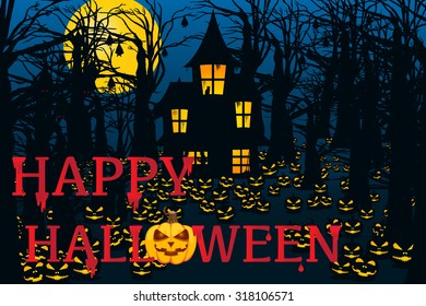 Halloween Background. Vector illustration