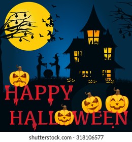 Halloween Background. Vector illustration