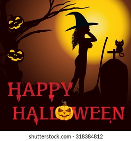 Halloween Background. Vector illustration