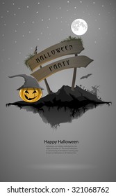  Halloween  background, vector illustration