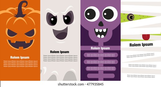 halloween background, vector illustration