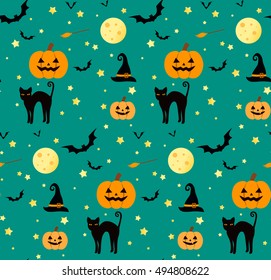 Halloween background. Vector illustration.