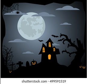 Halloween background vector illustration