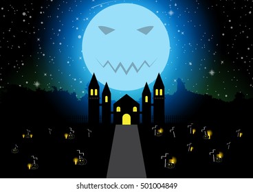 Halloween background vector illustration
