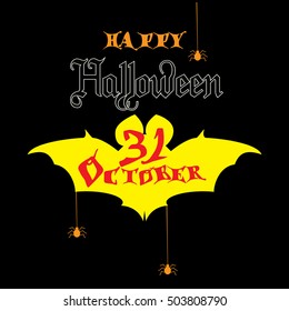 Halloween background. Vector Illustration. 