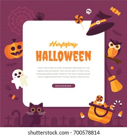 Halloween Background. Vector Illustration.