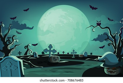 halloween background ,Vector illustration 