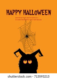 halloween background . Vector Illustration