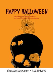 halloween background . Vector Illustration
